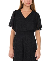 Vince Camuto Women's Jacquard Smocked-Waist Jumpsuit