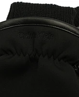 Calvin Klein Men's Puffer Leather Gloves