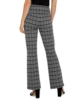 Liverpool Los Angeles Women's Pearl Plaid Flare Pants