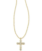 Kendra Scott Cubic Zirconia Cross 19" Adjustable Pendant Necklace