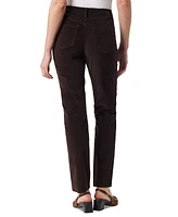 Gloria Vanderbilt Women's Amanda High-Rise Straight-Leg Corduroy Pants