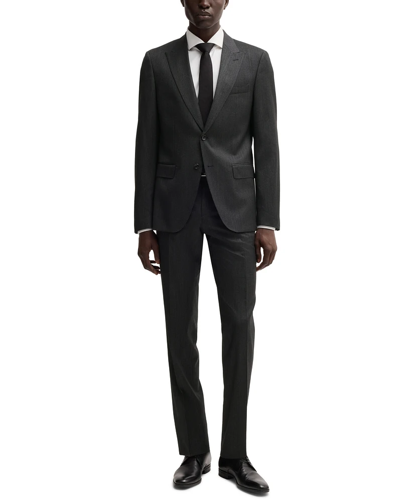 Boss by Hugo Men's Micro-Patterned Slim-Fit Suit