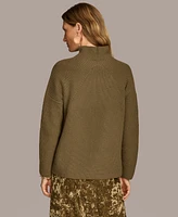 Donna Karan New York Women's Cashmere-Blend Mock Neck Sweater