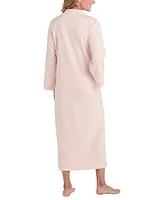 Miss Elaine Women's Zip-Front Long-Sleeve Fleece Robe