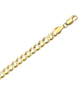 30" Open Curb Link Chain Necklace (5-3/4mm) in Solid 14k Gold