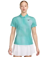 Nike Women's Victory Dri-fit Short-Sleeve Printed Golf Polo