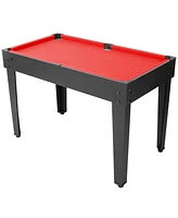 Slickblue 5-in-1 Multi-Game Table - Billiards, Push Hockey, Foosball, Ping Pong, and Basketball