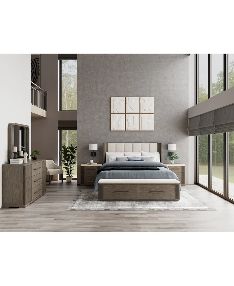 Frandlyn 3-Pc. King Bedroom Set (Storage Bed, Dresser & Stone Top Nightstand)