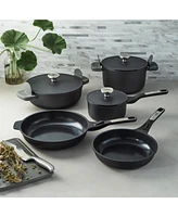 BergHOFF Leo Phantom 8pc Nonstick Ceramic Cookware Set, Recycled