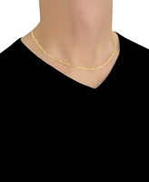 20" Figaro Link Chain Necklace (3-1/5mm) in Solid 14k Gold