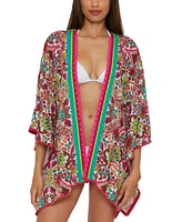 Trina Turk Women's Hawaiian Garden-Print Open-Front Tunic Cover-Up, Created for Macy's