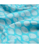 Chanasya Premium Blue Aqua Abstract Duvet Cover Set