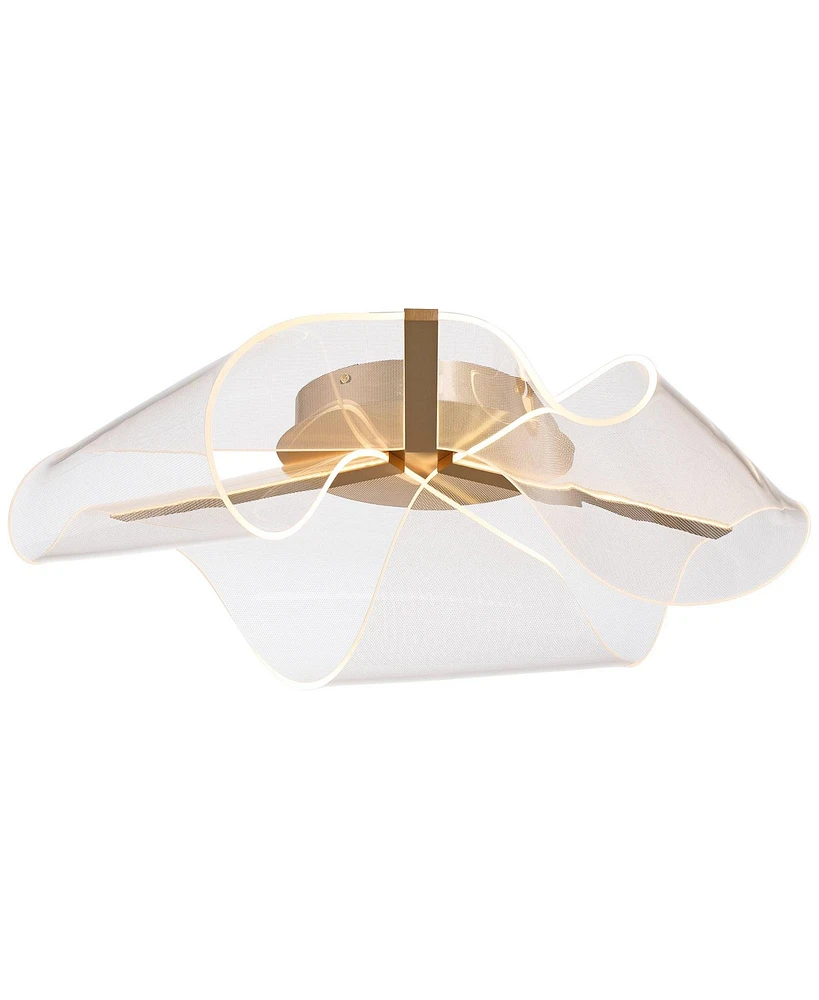 Possini Euro Design Possini Euro Grosvenor 25" Brushed Gold Led Ceiling Light