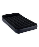 Intex Dura Pillow Rest Classic Blow Up Mattress Air Bed with Built In Pump, Twin