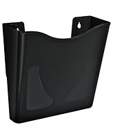 Azar Displays Single Vertical Pocket Wall Mount File Holder for Office, Home and School, 2-Pack