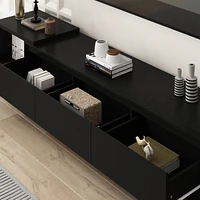 Homsee Extendable Tv Stand Entertainment Center Wood Media Console