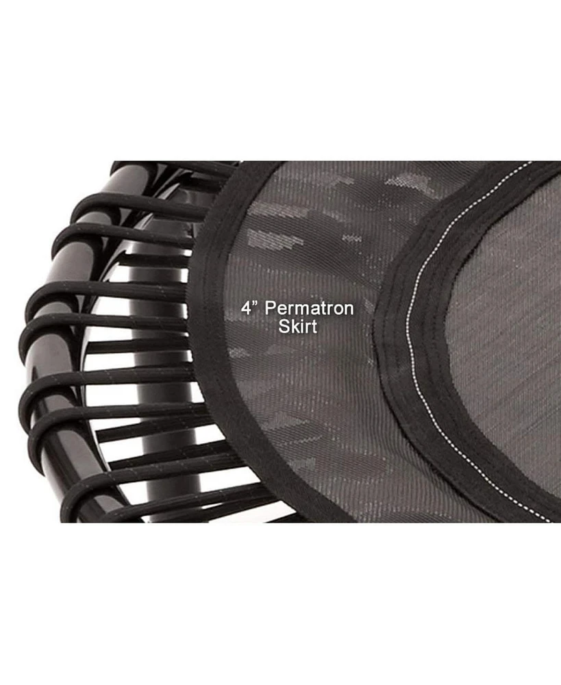 JumpSport 220 Fitness Rebounder Mini Trampoline & Handle Bar Accessory, Black