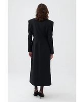 Nocturne Women's Curvy Maxi Coat