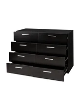 Slickblue 8-Drawer Double Dresser for Bedroom – Spacious and Stylish Storage Solution