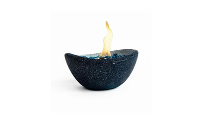 Slickblue Tabletop Fire Pit with Mixed Colors: Portable Concrete Mini Fire Bowl, Outdoor & Indoor Ethanol Fireplace