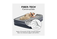 Intex Dura Beam Deluxe Pillow Raised Air Mattress Bed with Built In Pump, Queen