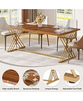 Tribesigns 63-Inch Dining Table for 4