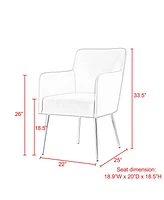 Inspired Home Capelli Velvet Dining Chair set of 2