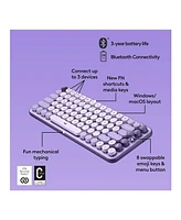 Logitech Pop Keys Wireless Mechanical Keyboard with Emoji Keys (Cosmos)