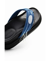 Desigual Women's Denim toe post sandals