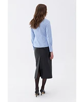 Nocturne Women's Fitted Button-Up Shirt