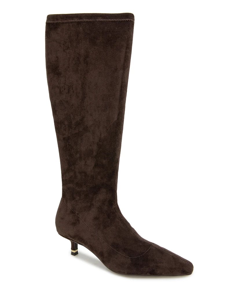 Kenneth Cole New York Women's Meredith Knee High Kitten Heel Boots