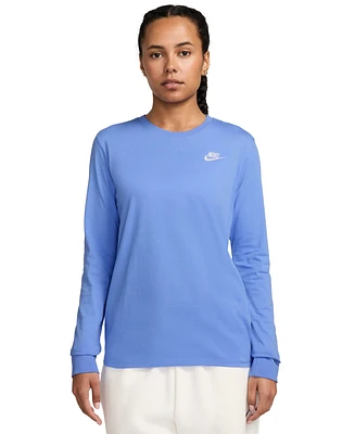 Nike Sportswear Club Women's Cotton Long-Sleeve T-Shirt