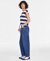 On 34th Women's High-Rise Barrel-Leg Jeans, Exclusively at Macy's