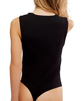 Free People Women's Luna Square-Neck Sleeveless Bodysuit