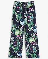 On 34th Women's Printed Drawstring Wide-Leg Pants, Created for Macy's