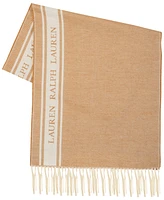 Lauren Ralph Logo Border Scarf