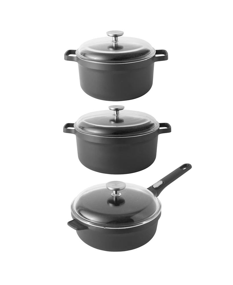 BergHOFF Gem 6Pc Cast Aluminum Nonstick Simmer Cookware Set