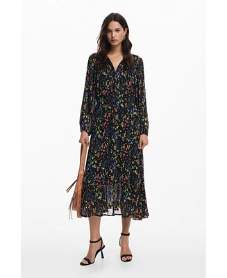 Desigual Women's Floral midi dress