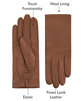 Women`s Premium Lamb Leather Touchscreen Gloves "Chelsea"