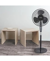 Optimus 16" Oscillating Stand Fan with Remote Control