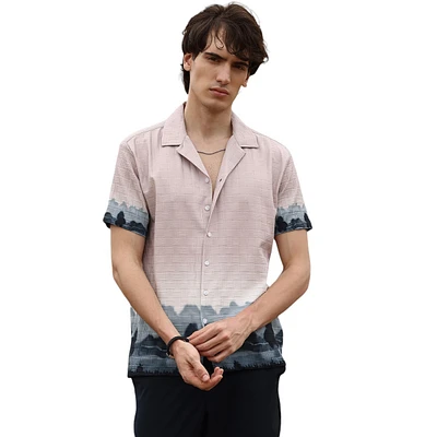 Men's Sky Blue & Space Lakeside Ombre Shirt