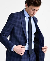 Hugo by Boss Men's Modern-Fit Wool Plaid Suit Jacket