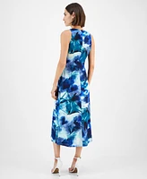 Anne Klein Women's Sleeveless Printed Midi Dress