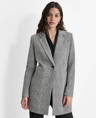 Dkny Women's Notch-Lapel Single-Button Long-Sleeve Jacket