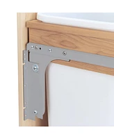 Rev-a-Shelf Double Pullout Top Mount Trash Can 27 qt., White, 4WCTM-15DM2