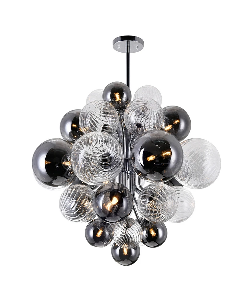 Cwi Lighting 24" Metal Pallocino 15 Light Chandelier