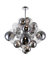 Cwi Lighting 24" Metal Pallocino 15 Light Chandelier