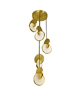 Cwi Lighting 12" Metal Tranche Led Pendant
