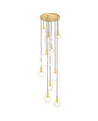 Cwi Lighting 96" Metal Anello Led Pendant