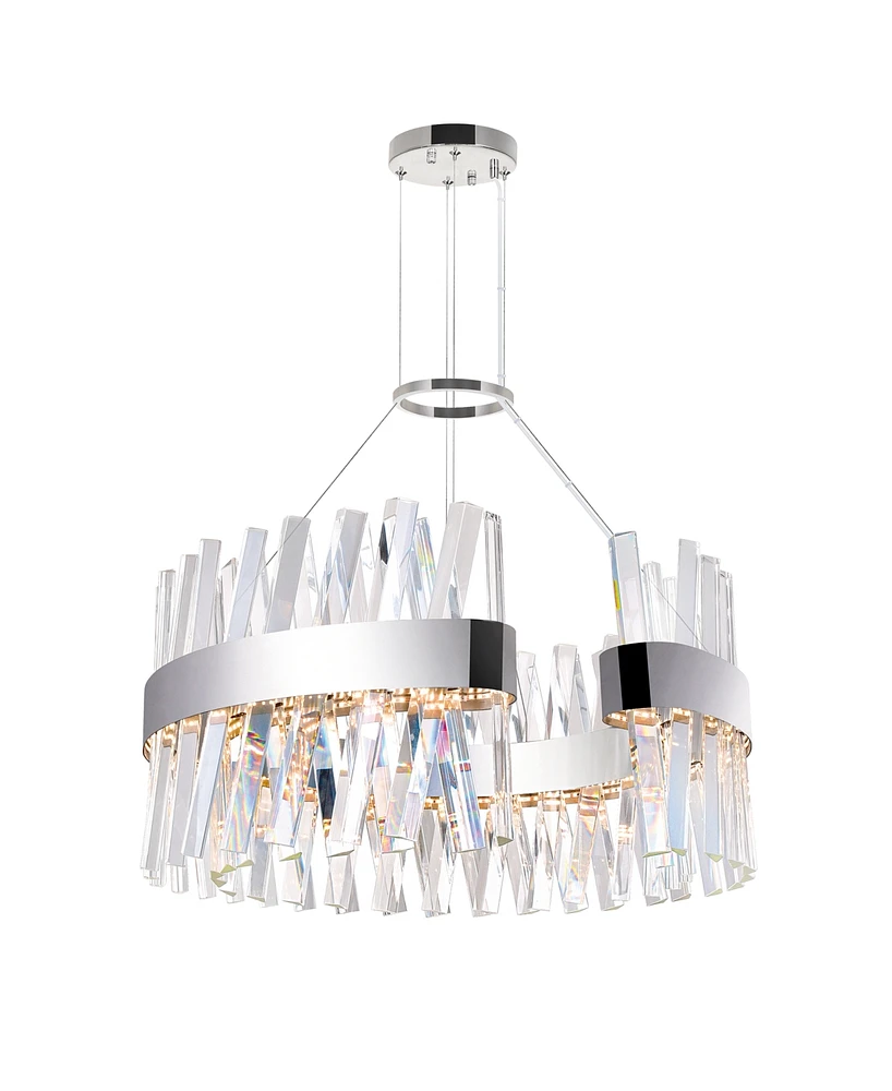 Cwi Lighting 14" Metal Glace Led Chandelier